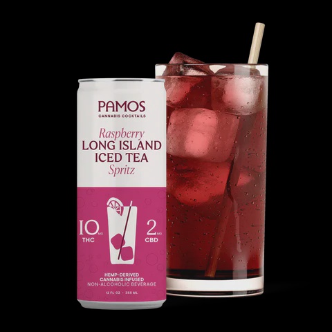 PAMOS - RASPBERRY LONG ISLAND ICED TEA SPRITZ 12MG THC/CBD